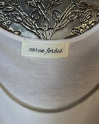 Caren Forbes Diagonal Fringe Tank Top Size M — Brand Tag