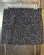Chaiken Animal Print Mini Skirt — Front