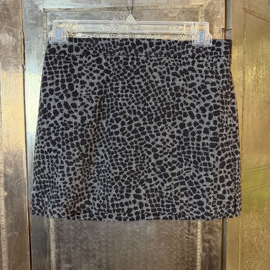Chaiken Animal Print Mini Skirt — Front