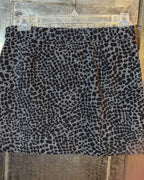 Chaiken Animal Print Mini Skirt — Back