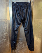 Commando Faux Leather Joggers — Back