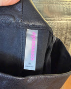 Commando Faux Leather Joggers — Brand Tag