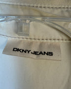 DKNY Jeans Hooded Drawstring Jacket Dress — Brand Tag