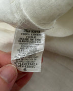 Juicy Couture Embroidered Linen Blazer Size 8 — Size and Care Tag
