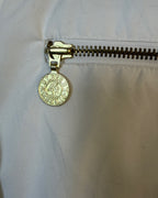 Mulberry Street Gold-Hardware Zip Jacket Size L — Zipper Pull Detail