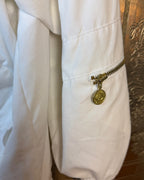 Mulberry Street Gold-Hardware Zip Jacket Size L — Pocket Detail