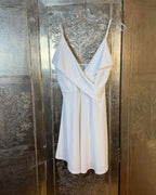 Tobi Crossover Wrap-Front Mini Dress Size M — Front