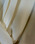 Trina Turk Silk Draped Wrap-Front Blouse — Draped Front Detail