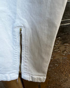 Zana Morgan White Skinny Jeans Size 8 (EUR 40, MX 30) — Ankle Zipper Detail