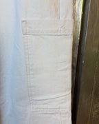 Zara Cream Utility Cargo Jeans Size 2 (EUR 34, MX 24) — Cargo Pocket Detail