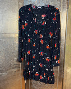 i kandi Floral Embroidered Mini Dress — Front