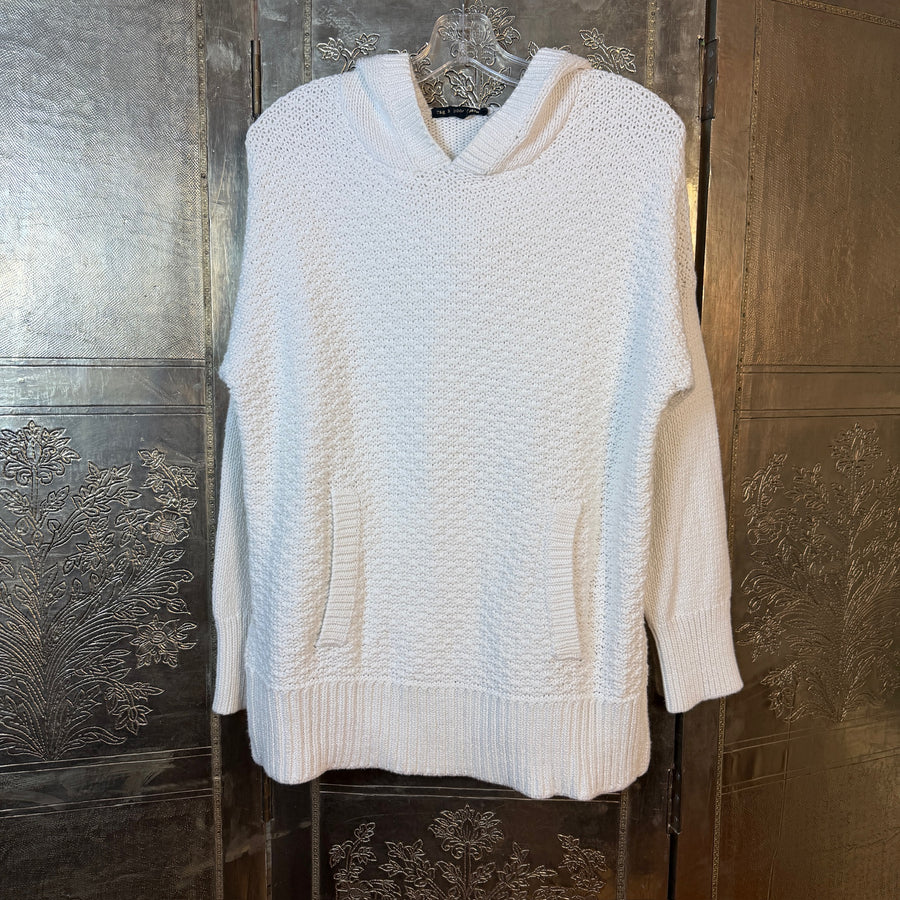 rag & bone Textured Knit Hooded Sweater Size 0 — Front