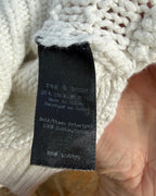 rag & bone Textured Knit Hooded Sweater Size 0 — Care Tag Reverse